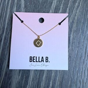 Libra Zodiac Coin Constellation Necklace in Gold